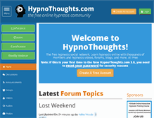 Tablet Screenshot of hypnothoughts.com